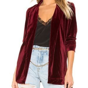 Bobi BLACK Liquid Velour Blazer